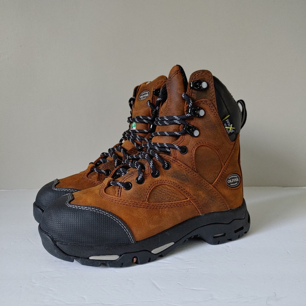 Oliver Bootmaker's Safety Work Boot Steel Toe Shoes Leather Size 7